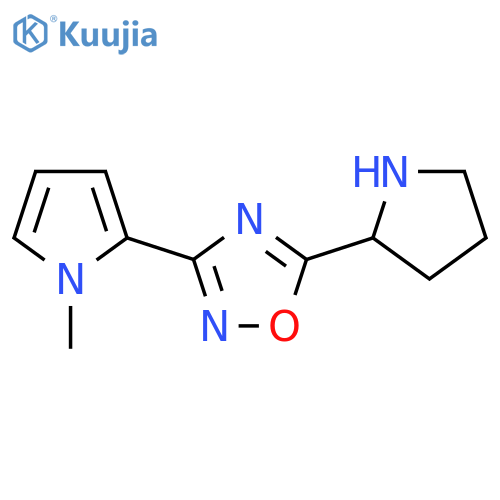 3-(1-methyl-1H-pyrrol-2-yl)-5-(pyrrolidin-2-yl)-1,2,4-oxadiazole structure
