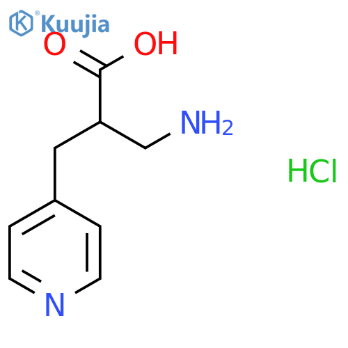 3-amino-2-(pyridin-4-yl)methylpropanoic acid hydrochloride structure