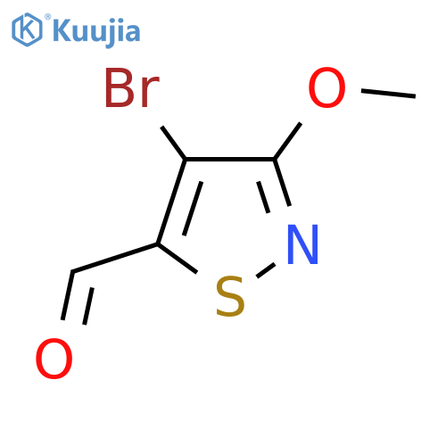 4-Bromo-3-methoxy-1,2-thiazole-5-carbaldehyde structure