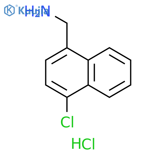 (4-chloronaphthalen-1-yl)methanamine hydrochloride structure