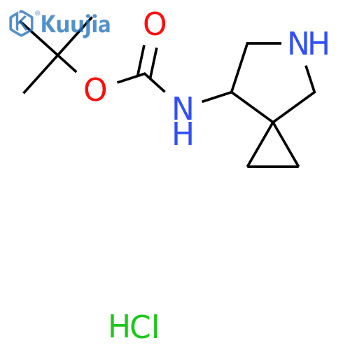 tert-butyl N-{5-azaspiro2.4heptan-7-yl}carbamate hydrochloride structure