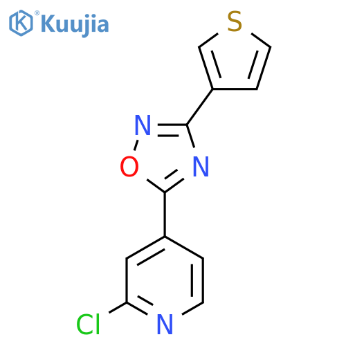 5-(2-Chloropyridin-4-yl)-3-(thiophen-3-yl)-1,2,4-oxadiazole structure