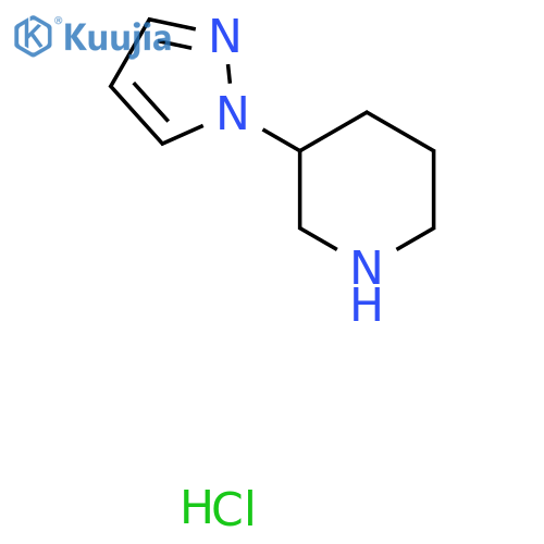 3-(1H-Pyrazol-1-yl)piperidine hydrochloride structure
