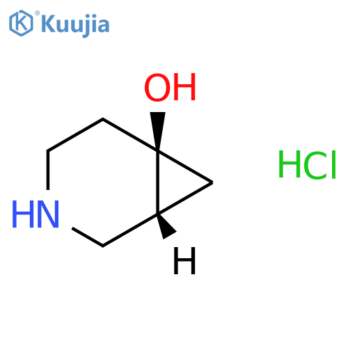 rac-(1R,6R)-3-azabicyclo4.1.0heptan-6-ol hydrochloride structure