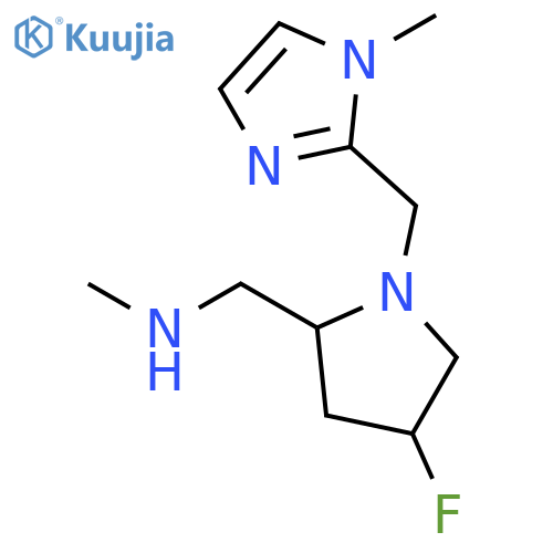 ({4-fluoro-1-(1-methyl-1H-imidazol-2-yl)methylpyrrolidin-2-yl}methyl)(methyl)amine structure
