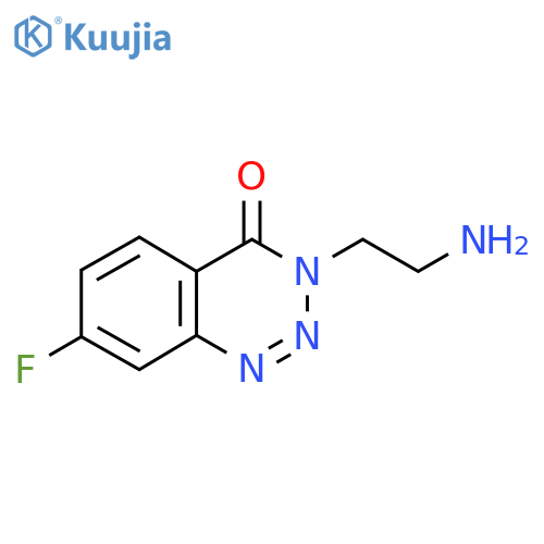 3-(2-Aminoethyl)-7-fluorobenzo[d][1,2,3]triazin-4(3H)-one structure
