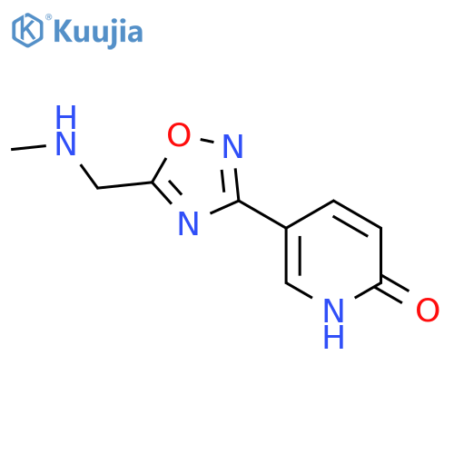 5-(5-((Methylamino)methyl)-1,2,4-oxadiazol-3-yl)pyridin-2-ol structure