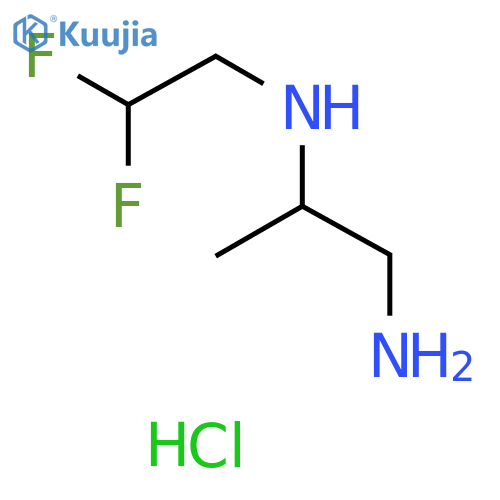 (1-aminopropan-2-yl)(2,2-difluoroethyl)amine dihydrochloride structure