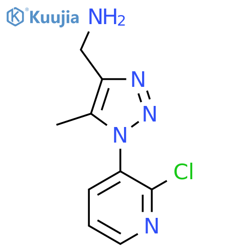 (1-(2-chloropyridin-3-yl)-5-methyl-1H-1,2,3-triazol-4-yl)methanamine structure