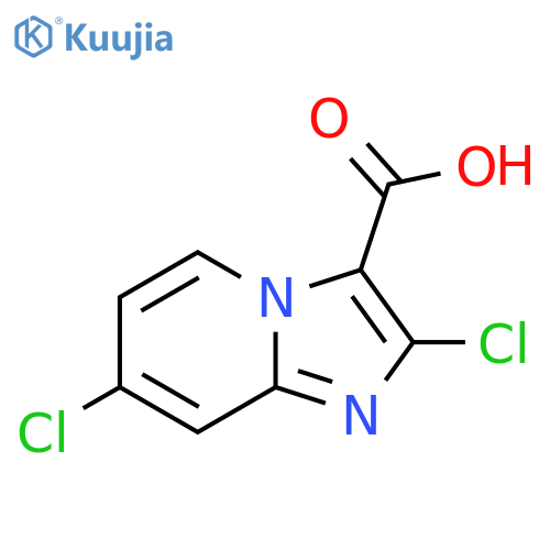 2,7-dichloroimidazo1,2-apyridine-3-carboxylic acid structure
