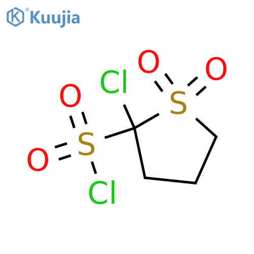 2-chloro-1,1-dioxo-1lambda6-thiolane-2-sulfonyl chloride structure