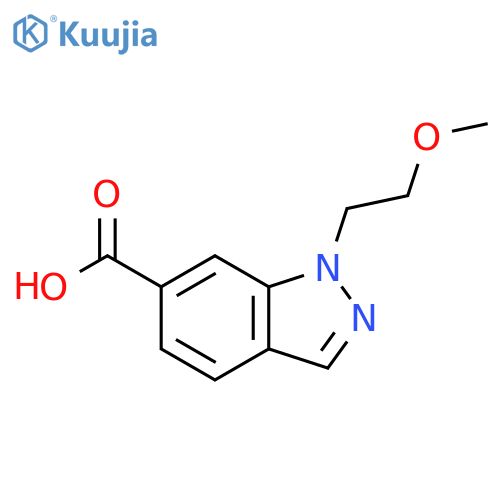 1-(2-methoxyethyl)-1H-indazole-6-carboxylic acid structure