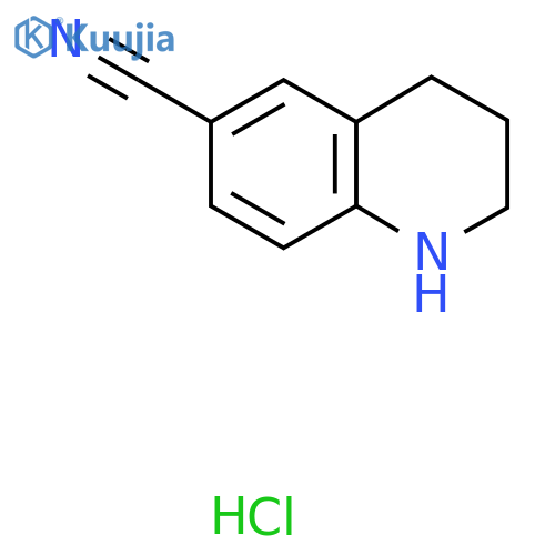 1,2,3,4-Tetrahydroquinoline-6-carbonitrile hydrochloride structure