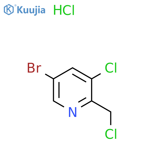 5-Bromo-3-chloro-2-(chloromethyl)pyridine hydrochloride structure