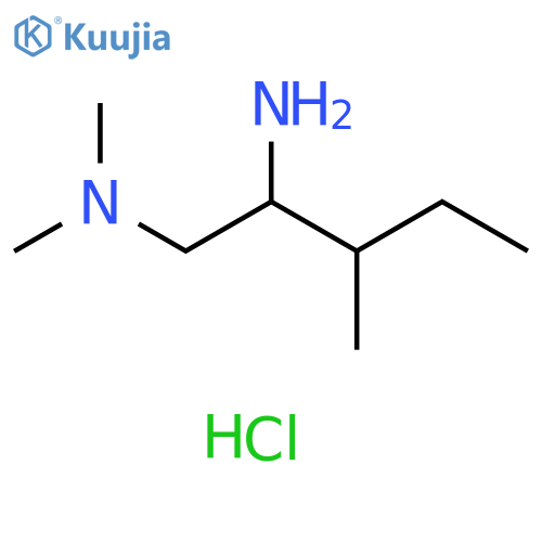 (2-amino-3-methylpentyl)dimethylamine dihydrochloride structure