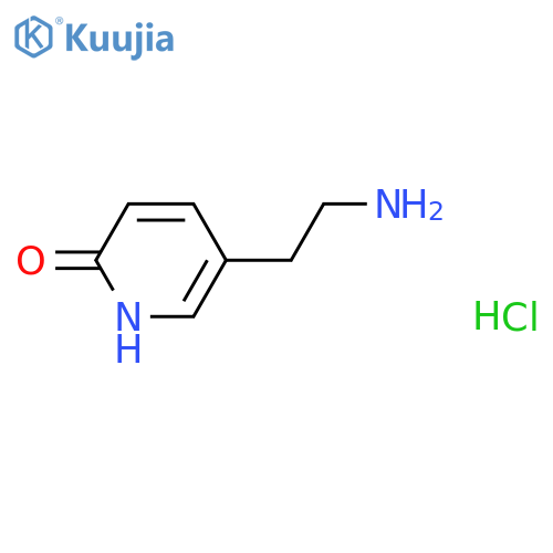 5-(2-aminoethyl)-1,2-dihydropyridin-2-one hydrochloride structure