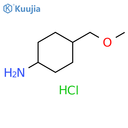 4-(methoxymethyl)cyclohexan-1-amine hydrochloride structure