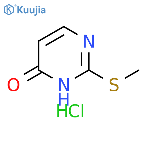2-(methylsulfanyl)-3,4-dihydropyrimidin-4-one hydrochloride structure