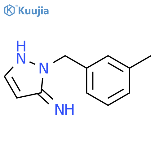 3H-Pyrazol-3-imine, 1,2-dihydro-2-[(3-methylphenyl)methyl]- structure