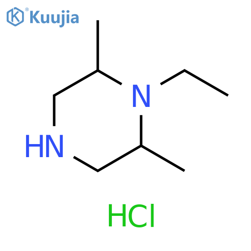 1-Ethyl-2,6-dimethylpiperazine hydrochloride structure