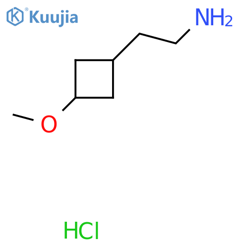 2-(3-Methoxycyclobutyl)ethan-1-amine hydrochloride structure