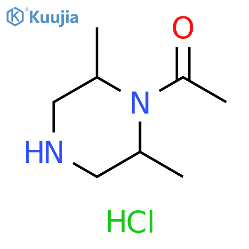 1-(2,6-Dimethylpiperazin-1-yl)ethan-1-one hydrochloride structure