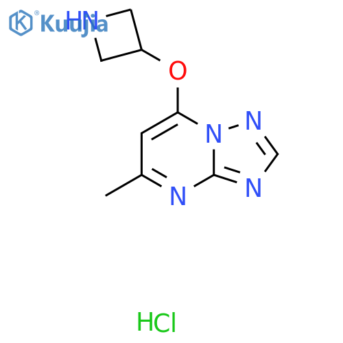 7-(Azetidin-3-yloxy)-5-methyl-[1,2,4]triazolo[1,5-a]pyrimidine hydrochloride structure