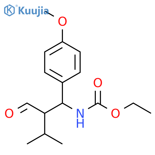 ethyl N-1-(4-methoxyphenyl)-3-oxo-2-(propan-2-yl)propylcarbamate structure