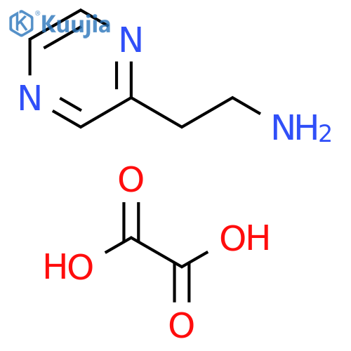 2-(pyrazin-2-yl)ethan-1-amine; oxalic acid structure