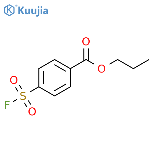 propyl 4-(fluorosulfonyl)benzoate structure