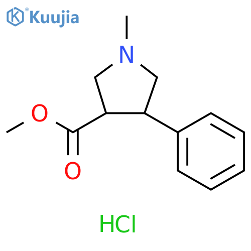 methyl 1-methyl-4-phenylpyrrolidine-3-carboxylate hydrochloride structure