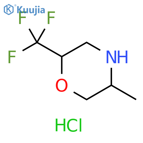 5-methyl-2-(trifluoromethyl)morpholine hydrochloride structure