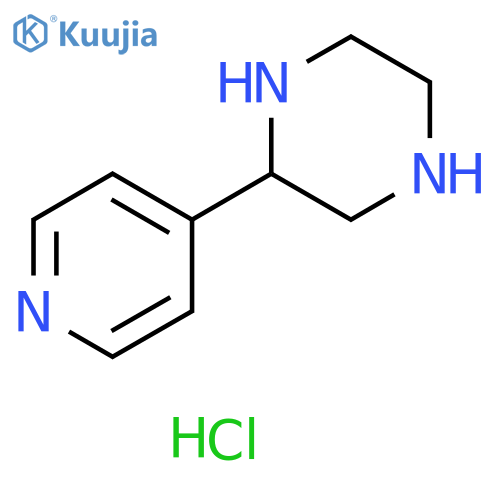 2-(pyridin-4-yl)piperazine dihydrochloride structure