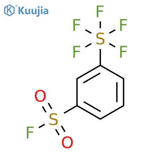 3-(pentafluoro-lambda6-sulfanyl)benzene-1-sulfonyl fluoride structure