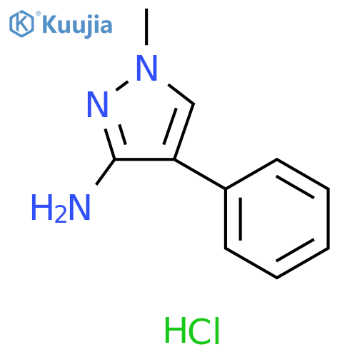 1-methyl-4-phenyl-1H-pyrazol-3-amine hydrochloride structure