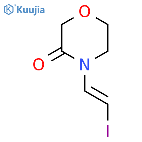 4-(2-iodoethenyl)morpholin-3-one structure