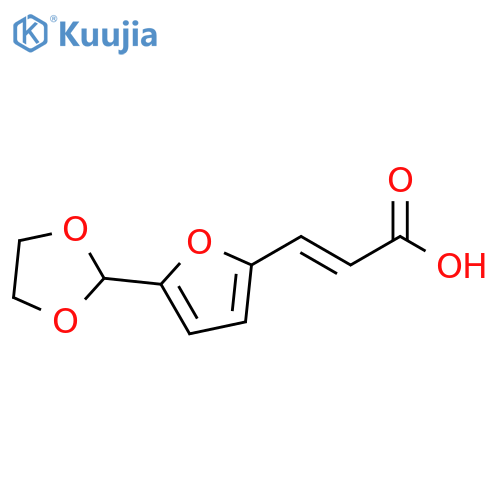 3-5-(1,3-dioxolan-2-yl)furan-2-ylprop-2-enoic acid structure