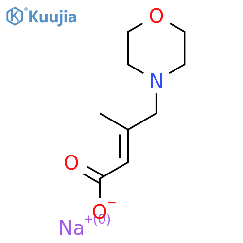 Sodium 3-methyl-4-(morpholin-4-yl)but-2-enoate structure