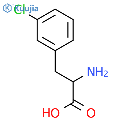2-Amino-3-(3-chlorophenyl)propanoic acid structure