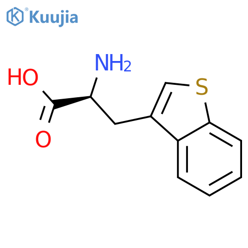2-amino-3-(1-benzothiophen-3-yl)propanoic acid structure