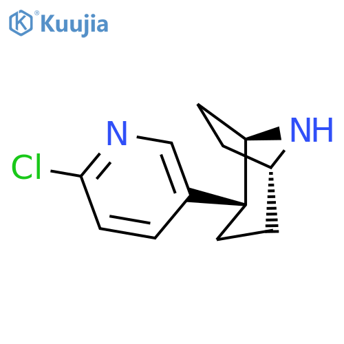 8-Azabicyclo[3.2.1]octane, 2-(6-chloro-3-pyridinyl)-, (1R,2R,5R)- structure