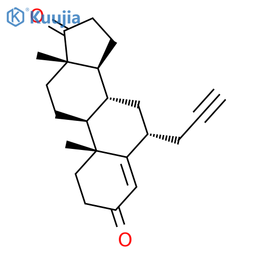 Androst-4-ene-3,17-dione, 6-(2-propynyl)-, (6a)- structure