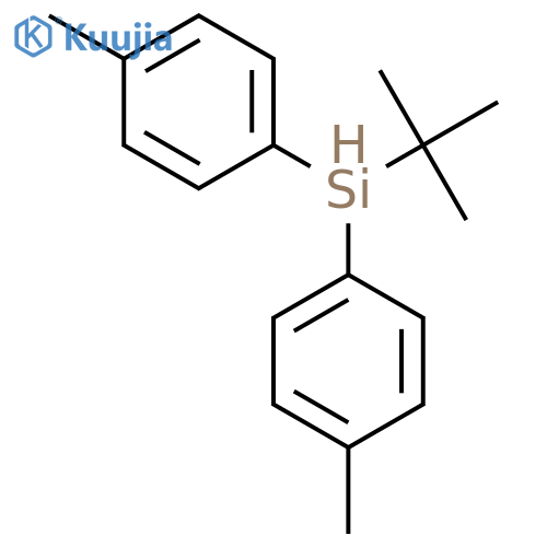 Silane, (1,1-dimethylethyl)bis(4-methylphenyl)- structure