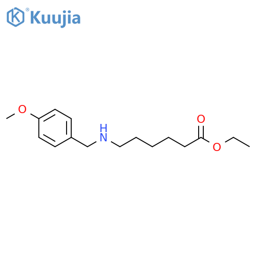 Hexanoic acid, 6-[[(4-methoxyphenyl)methyl]amino]-, ethyl ester structure