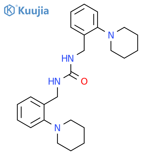 Urea, N,N'-bis[[2-(1-piperidinyl)phenyl]methyl]- structure