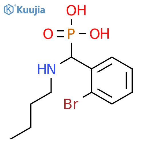 Phosphonic acid, [(2-bromophenyl)(butylamino)methyl]- structure