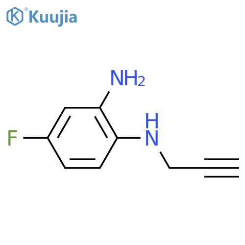 1,2-Benzenediamine, 4-fluoro-N1-2-propynyl- structure