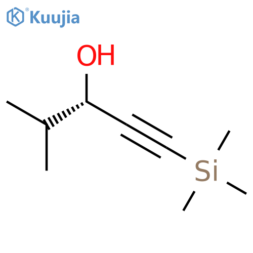 1-Pentyn-3-ol, 4-methyl-1-(trimethylsilyl)-, (3S)- structure