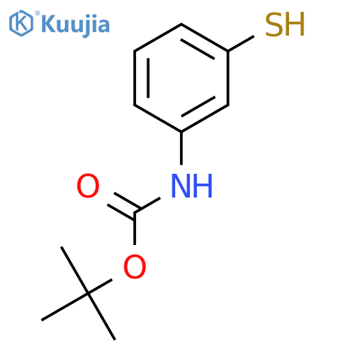 tert-butyl N-(3-sulfanylphenyl)carbamate structure