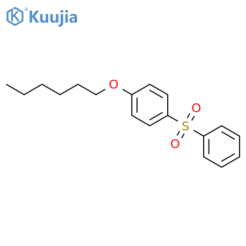 Benzene, 1-(hexyloxy)-4-(phenylsulfonyl)- structure